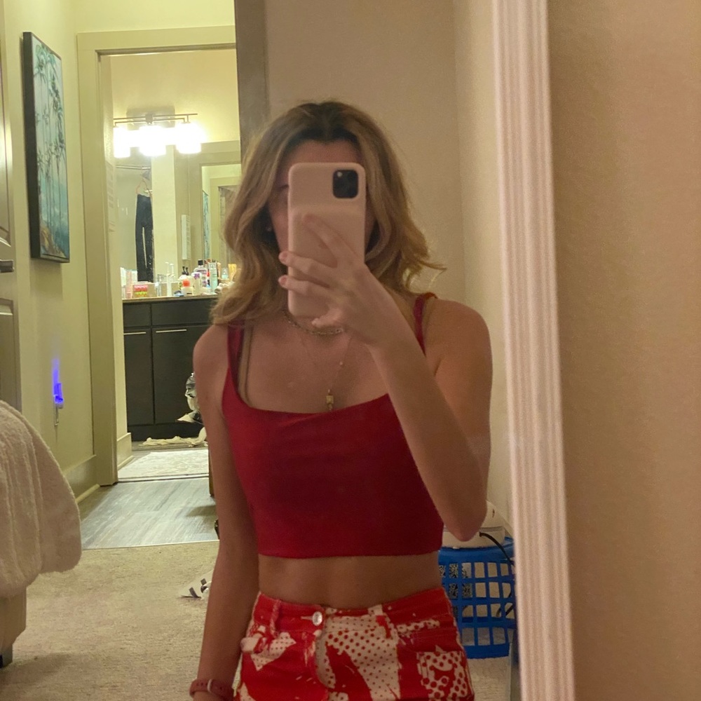Windsor red crop top